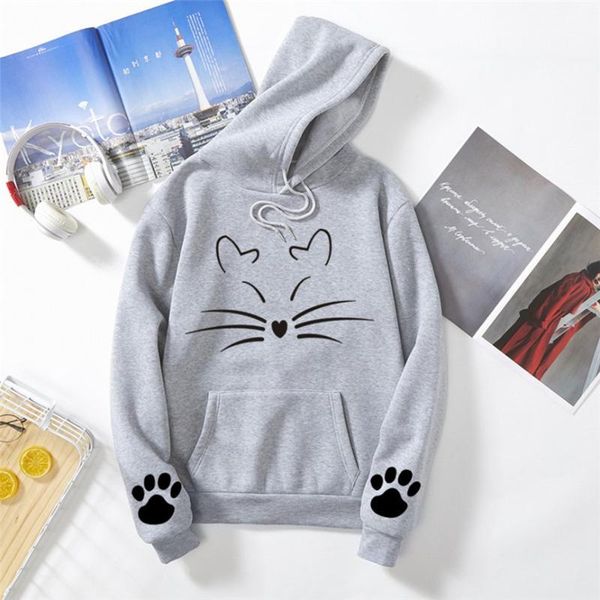 

womens sweatshirts pullover lady fashion women pocket blue mouse hoodie sweatshirt long sleeve sweatshirts ladies, Black