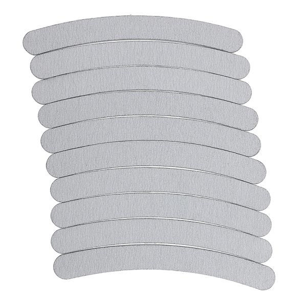 

10 pieces nail files sanding 100/180 curve banana for nail art tips manicure