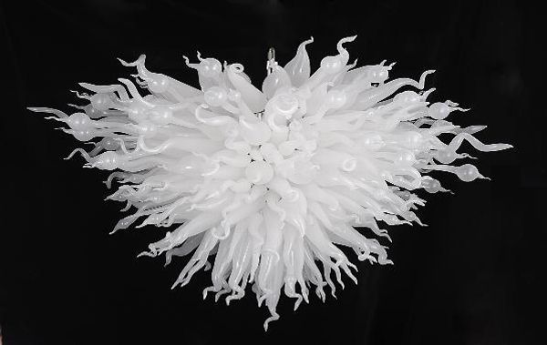

100% mouth blown borosilicate murano glass chandelier pendant light art whiteness pendant ceiling lamp chandelier