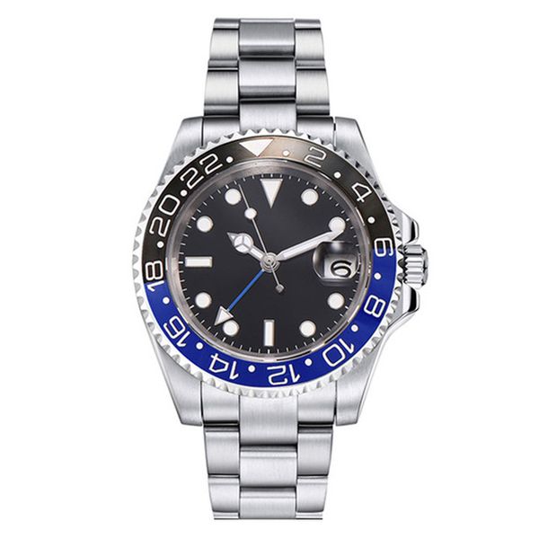 

sale40mm 126710 gmt master ii watch men automatic mechanical sapphire rotary ceramic bezel commemorative stainless steel strap watch, Slivery;brown