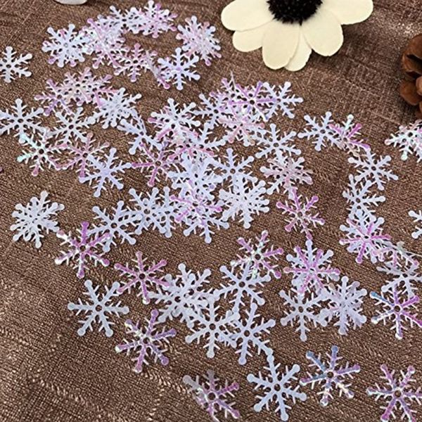 

600pcs reusable white snowflakes confetti for christmas wedding birthday holiday party decorations supplies christmas decorations