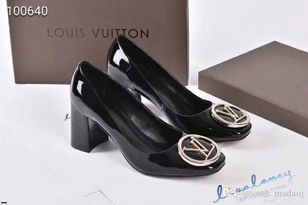 

20wn fashion high heels thick heel shallow mouth single shoes elegant womens shoes sequins wedding shoes evening dress pumps 7.5cm tc4, Black