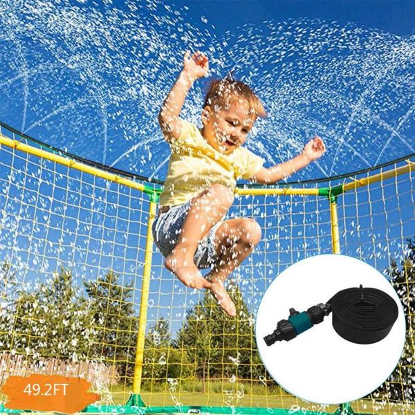 

15 m trampoline waterpark sprinkler outdoor summer toys for kids outside 1pctrampoline sprinkler hose f@
