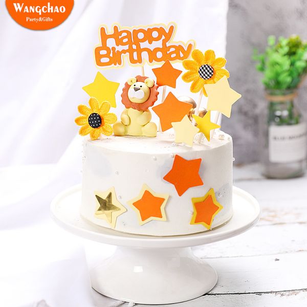 2019 Bag Lion Sunflower Star Safari Jungle Party Happy Birthday