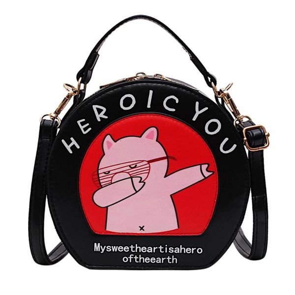 

женская мода характер panda молния телефон письмо сумка сумки на ремне, casual