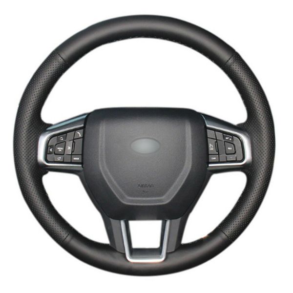 

diy customized pu steering wheel stitch on wrap cover for land rover discovery