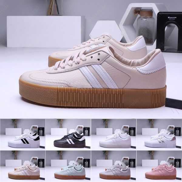 

2020 mens samba rose gazelle trainers classic shoes green black blue red pink white women's lightweight student luxury casual shoes 5-1
