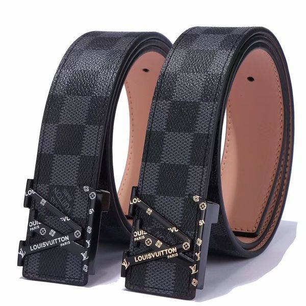 

2019the famous full leather belt buckle offers transportation for women and men of leather design belts, Black;brown