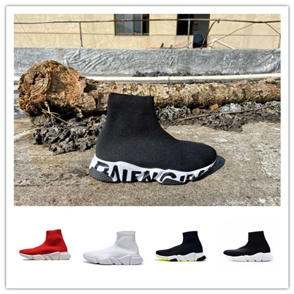 

new luxury designers women shoes mens sock speed trainer sneakers knitting slip-on casual sports shoe comfort chaussures, Black