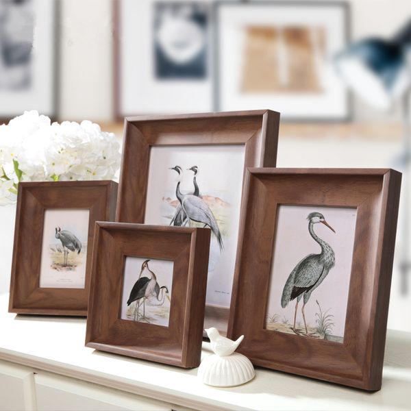 

4/6 /7 /10 inch wood retro p frame rectangle deskpicture frame for gifts decorations marco foto cadre p household