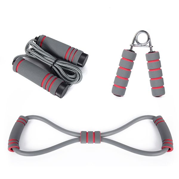 

3pcs jump rope hand grip strengthener fitness exercises training set equipment indoor sports workout tool new