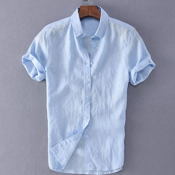 

men's shirt blouse party summer cotton tee fashion casual leisure short sleeve stylish, White;black