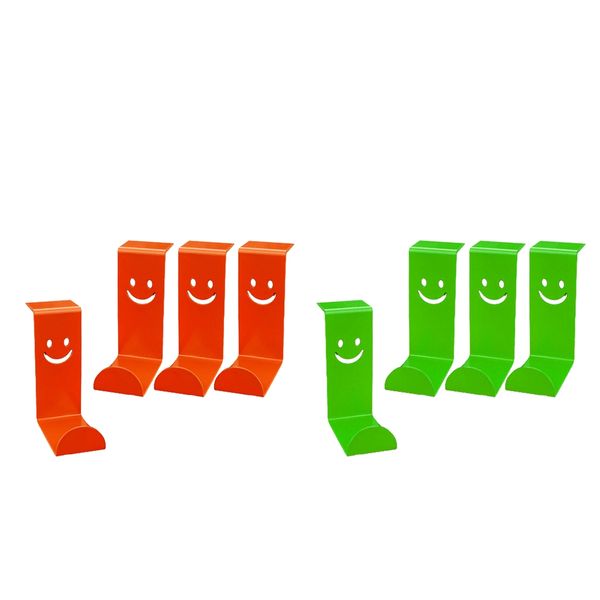 

8pcs over the door hook coat hanger space-saving tablecellhone holder