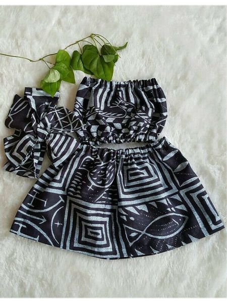 

сша лето новорожденный девочка растениеводство топы + юбка платье + оголовье наряды одежда, White