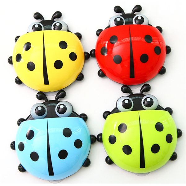 

1pc fashion ladybug toothbrush wall suction cartoon sucker toothbrush holder suction hooks bathroom sets dropshipping bathroom sinks
