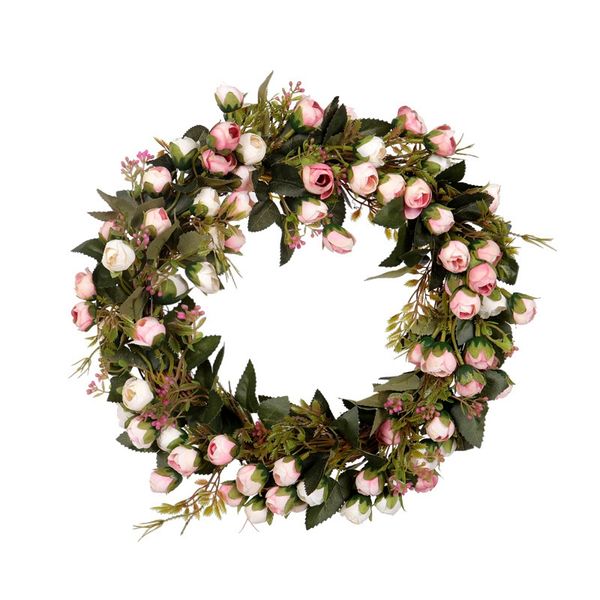 

christmas flower wreath rose garland with elegant for home wall door and window decoration wedding decoration