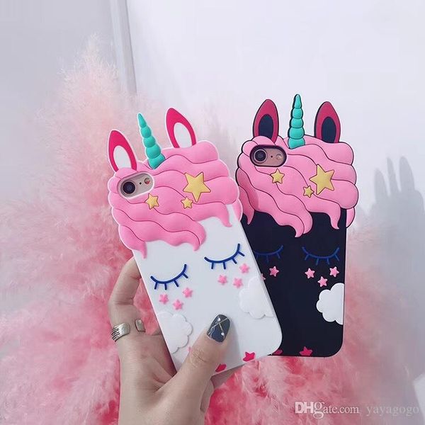 

hope shell lovely eyelash horse back case for iphone xs max xs xr x 8 7 6 6s 5 plus soft silica unicorn cover case with card pocket