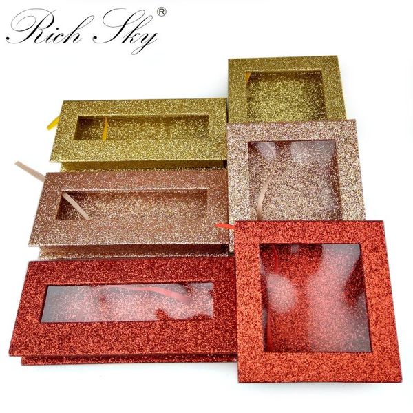 

rich sky design 3d mink lashes box wholesale private label eyelashes custom packaging