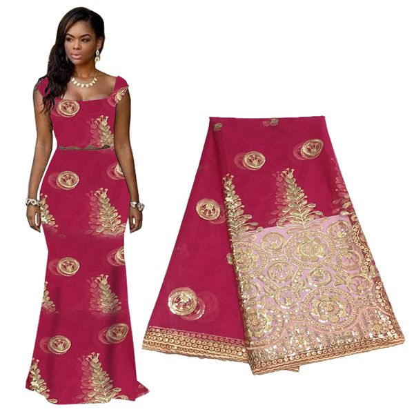 

gold lace burgundy african lace fabric french embroidery tulle fabric nigerian for wedding party dresses, Pink;blue