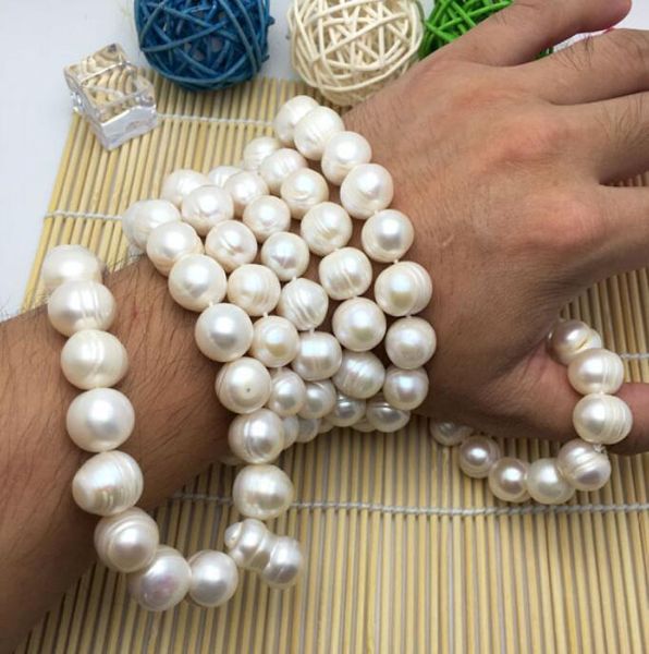 

jewelry pearl necklace 108 when the beads 13-14mm natural pearl sweater chain long necklace baroque genuine hetero ing, Silver