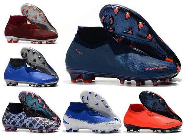 

luxury soccer cleats phantom vsn elite df fg football boots psg easports black lux fully charged mens sports soccer shoes 39-45