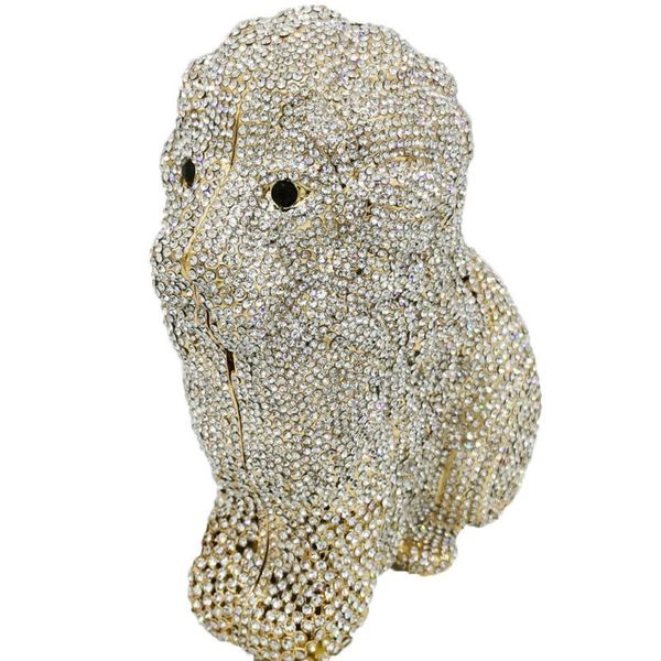 

stylish women handbag lion evening bag party bridal clutch wedding prom wallet