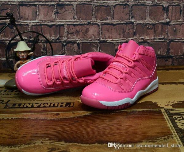 

детская обувь ретро одиннадцать 11 pink lemonade space jam bred 2018 concord 45 gym red гамма синий баскетбол обувь молодежные мальчики 11s, Black