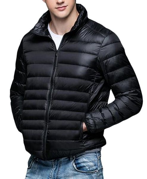 

gclear men's big and tall packable puffer jacket coat, Black