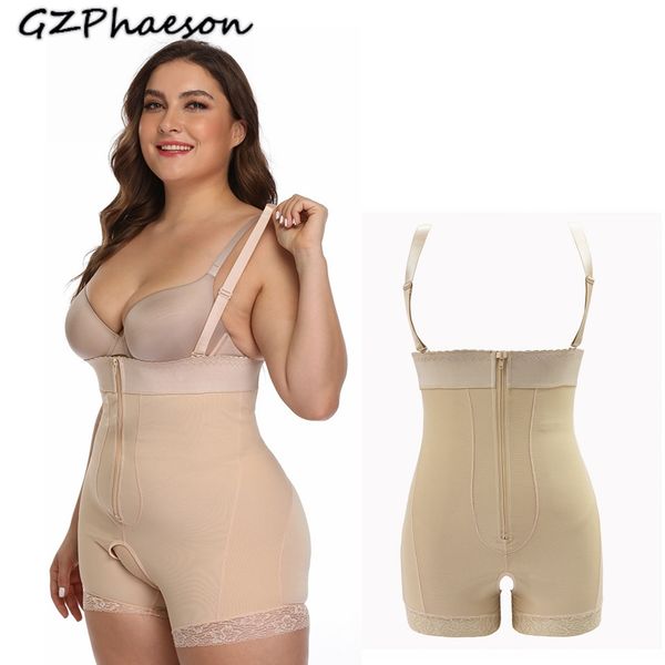 

shaping bodysuit underbust vest corset zipper waist trainer full body shapewear shaper slimming underwear girdles body shapers, Black;white