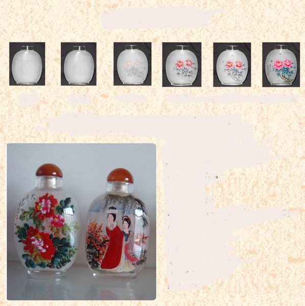 Lynnmed 2018 Hot Collection Handicraft Snuff Bottle Collection Inside Painted Double Deck With Winter Scene Business Gift Meeting Gifts B Home