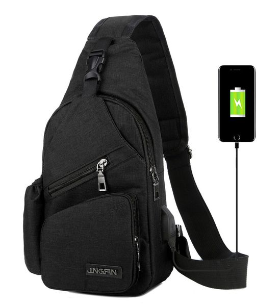 

new me chest bag luxury canvas sling bag chest messenger crossbody messenger shoulder travel sports school fashion usb port