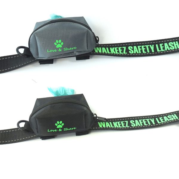 

portable travel waste dog puppy pick-up bags poop bag holder hook pouch mascotas perro outdoor sport waist pouch pet supplies