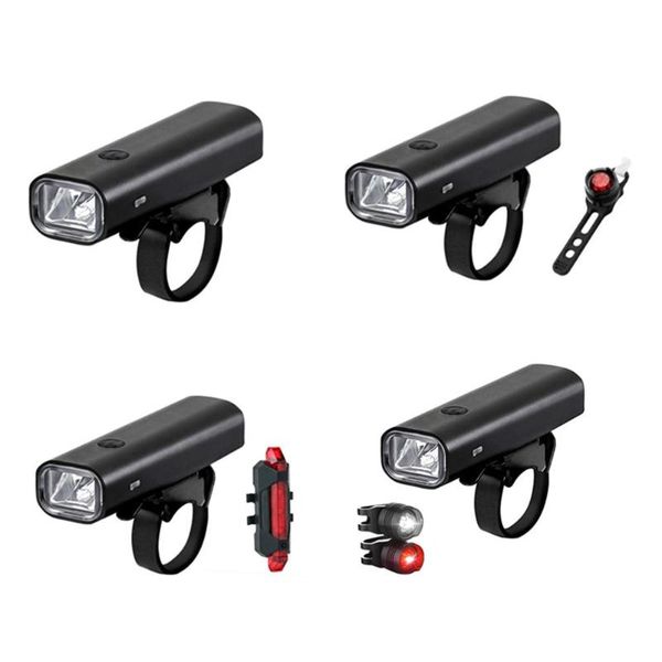 

aluminum alloy headlight 3 modes bicycle light usb rechargeable front lamp