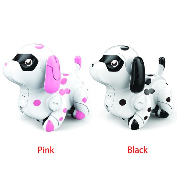 

electric inductive puppy model children toy cute robotic dog animals colors changing indoor follow any drawn line smart funny