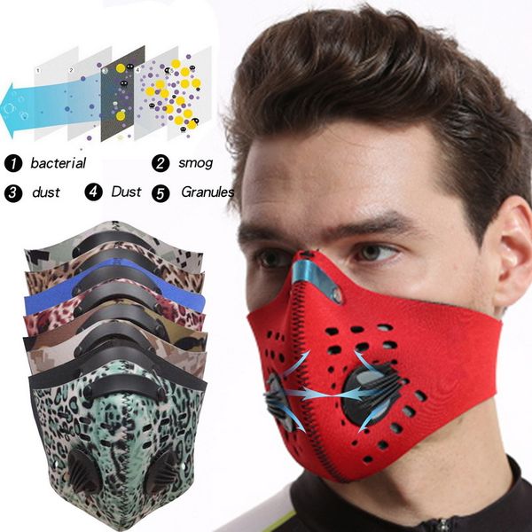 

repinklax anti dust mouth muffle respirator activated outdoor breathing mask safety cycling sports facial protective cover