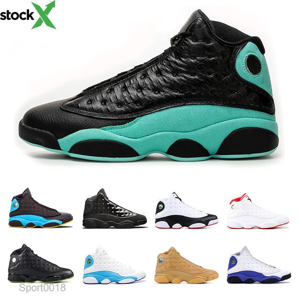 

2019 13s new arrived mens basketball shoes pure money bordeaux chicago playoffs 13 trainers sneaker men sports shoe size 8-13, Black