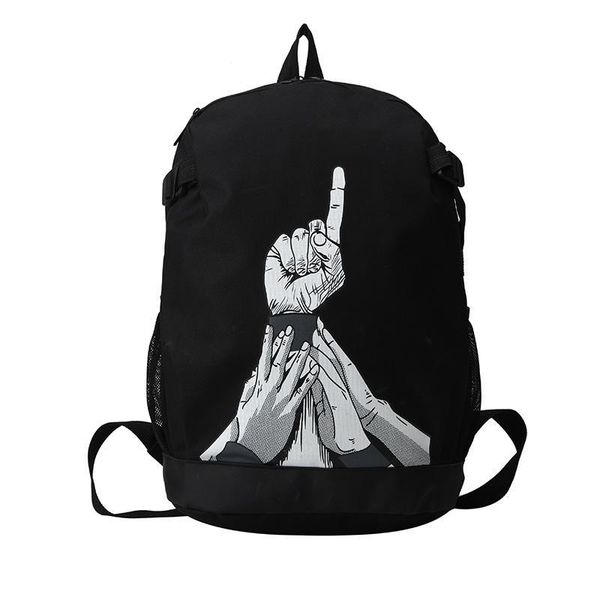 

designer backpack with tick printed luxury backpack new brand school bag fashion tide mens school backpack #r874t