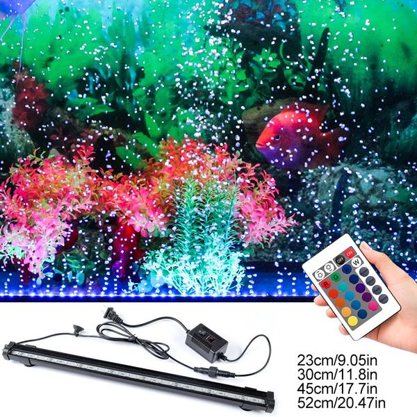 

aquarium led bar light waterproof fish tank light 23/30/45/52cm underwater aquario lamp aquariums decor lighting