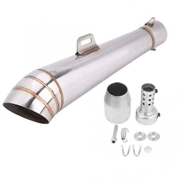 

universal motorcycle exhaust muffler pipe stainless steel motorcycle exhaust tail pipe muffler tailpipe tip with 51mm/2inch