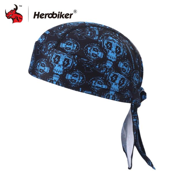 

herobiker motorcycle face mask balaclava summer motorcycle skull caps helmet sport masque moto blue mask headband