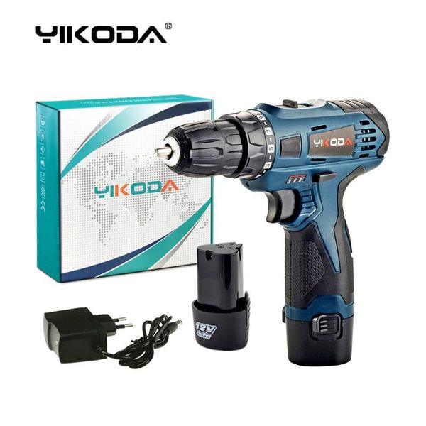 

yikoda rechargeable electric screwdriver lithium battery power tools home diy 12v cordless driver drill