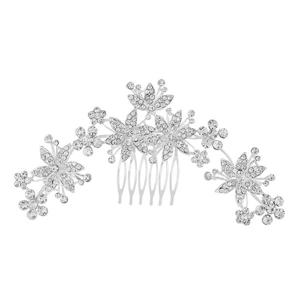 

1 pcs bridal comb elegant beautiful diamond comb alloy fashionable bridal delicate wedding headdress for lady girl