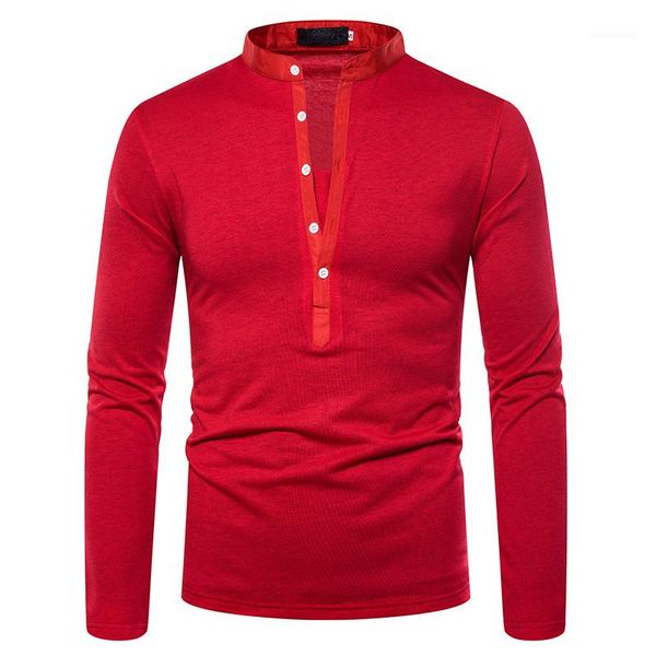 

neck tees spring solid printed polo casual slim panelled mens tees 2020 luxury v, White;black