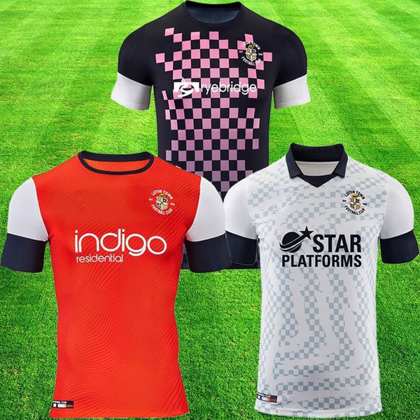 

2019 2020 luton town fc soccer jerseys 2019 championship league football shirts collins lualua baptiste kits equipment soccer, Black;yellow