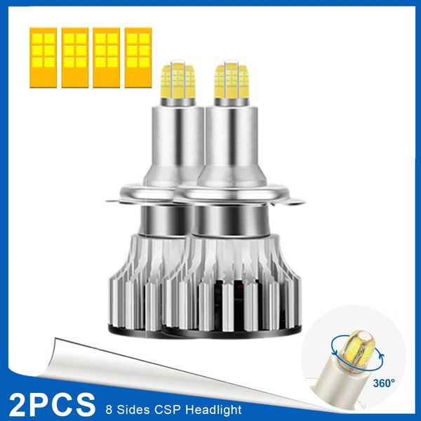

h7 led headlight bulbs, 24 csp 8 sides car led lighting, 120w 18000lm 6500k fog light bulbs auto lamps 2pcs