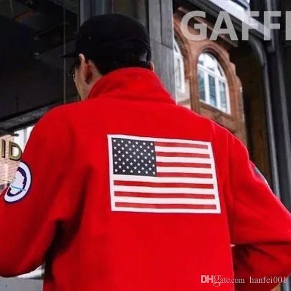 

17ss fleece jacket trans antarctica flag jacket men women coats fashion outerwear 4 color s~xl hfzry001