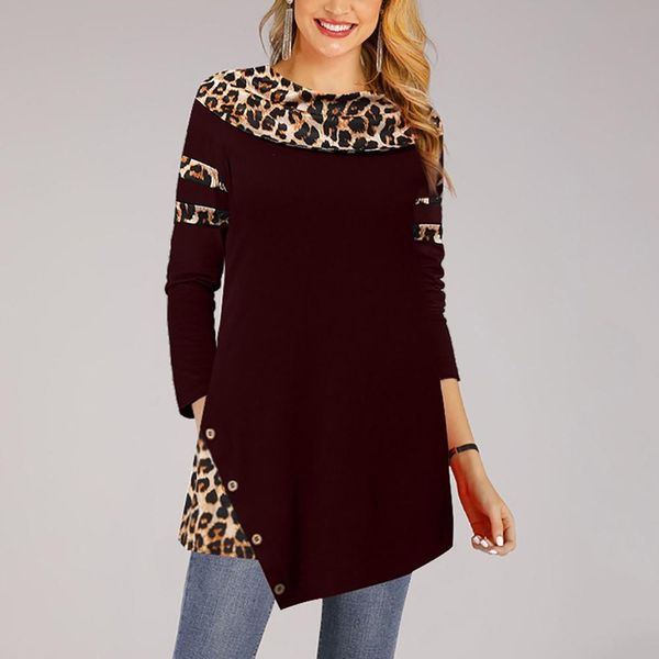 

2019 women sweat shirt spring autumn fashion warm long sleeve leopard sweatshirt loose plus size pullover blouse clothes 2#, White