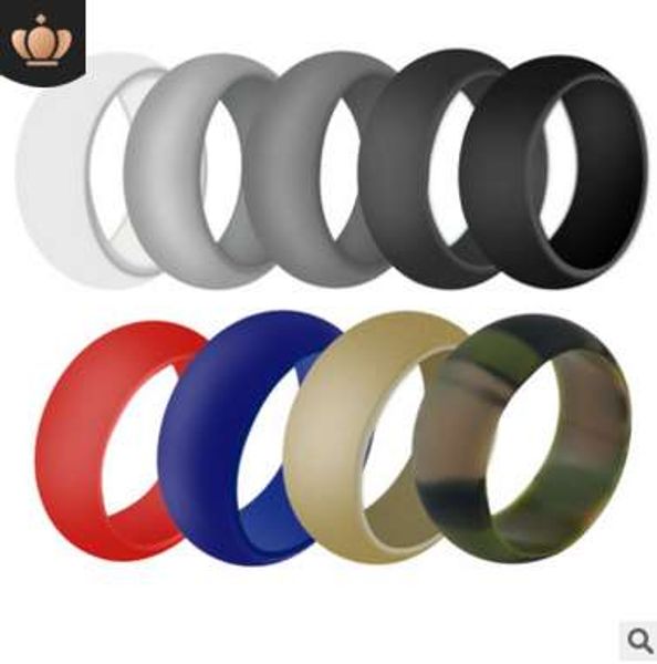 

silica gel ring male motorcycle ring cz stone hip hop jewelry handmade design finger rings for gifts drop shipping, Silver