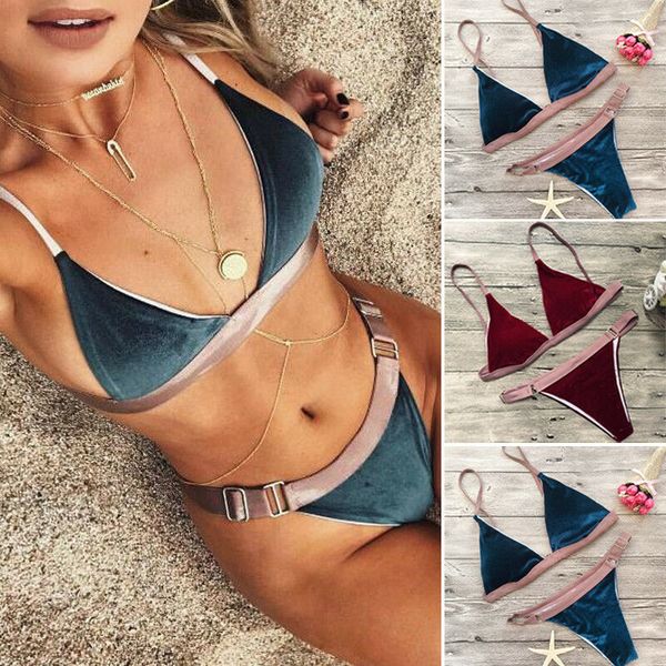 

women bandage bikini set push-up bra swimsuit suit swimwear beachwear bathing suit bikinis
