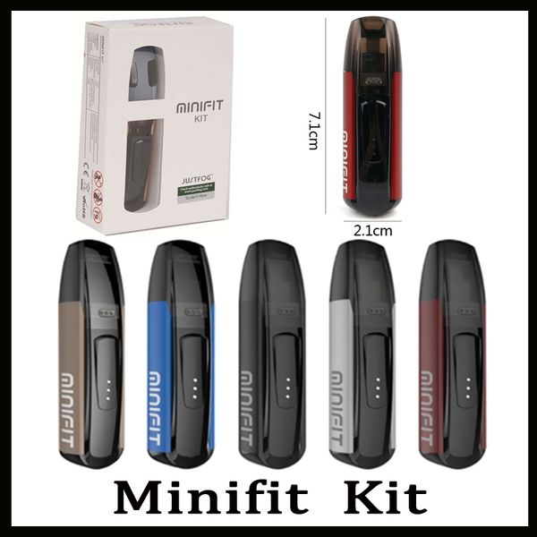 

Стартовый комплект Justfog MiniFit с 1,5 мл перезаправляемым картриджем Стручковая система Встроенная батарея 370 мАч Отображение оставшегося заряда батареи против Palm Imini